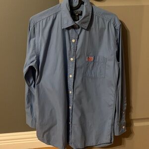 23. Vintage Blue Ralph Lauren Crest Shirt